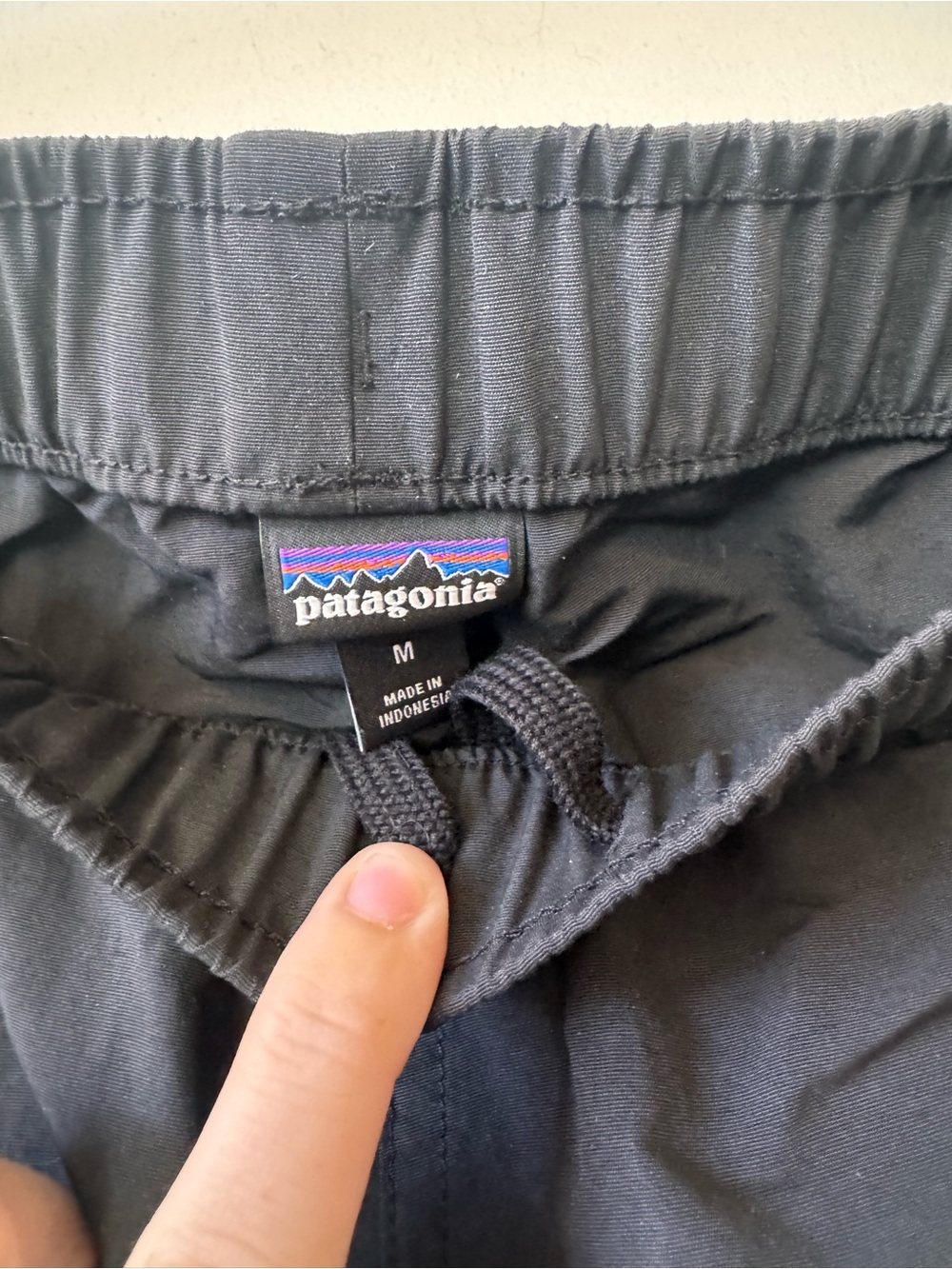 Patagonia Black Athletic Shorts with Elastic Waist - Picture 2 of 6
